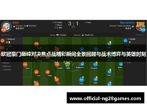 欧冠豪门巅峰对决焦点战精彩瞬间全景回顾与战术博弈与英雄时刻